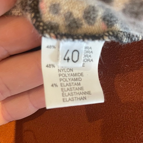 Vintage VDP collection Italy animal print set camisole (sz44) cardigan(sz40) - Picture 7 of 13